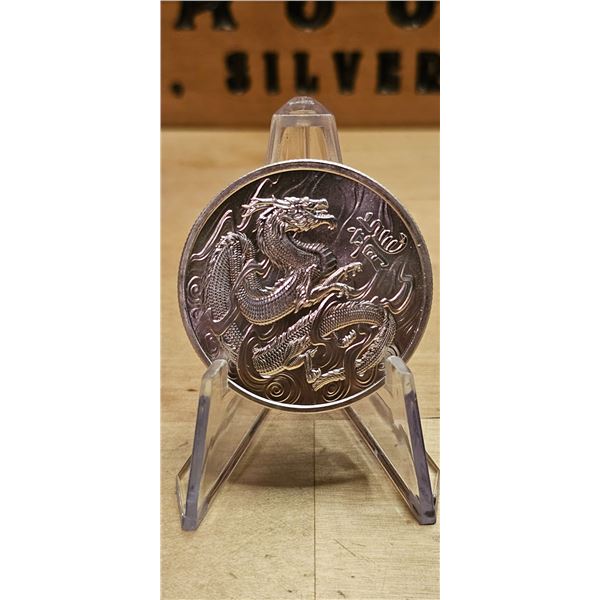 Lot 15-1) 1oz Ascension Island Jody Clark Lunar Dragon