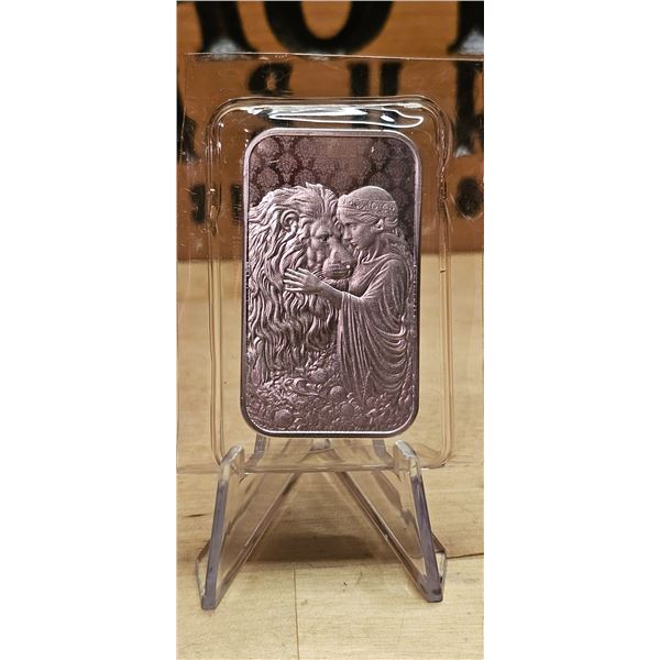 Lot 26-1) 1 oz Una and the Lion Silver Bar