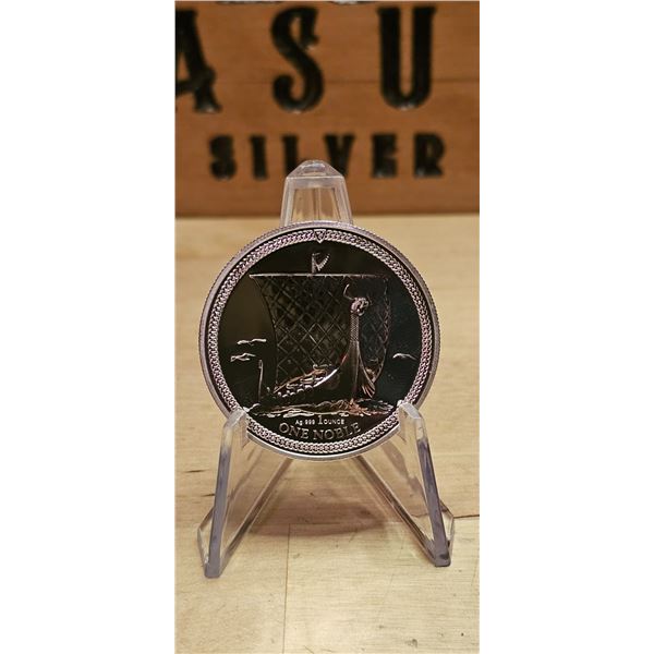 Lot 42-1) 1 oz Isle of Man Noble Silver Coin