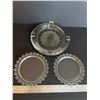 Image 1 : large ashtray, 2 glass coasters