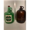 Image 1 : Canadian sherry bottle -green, brown jug