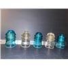 Image 1 : 6 glass insulators