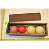 Image 1 : rare 1890's ivory pool/billiard ball set