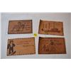 Image 1 : scarce leather postcards