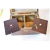 Image 4 : exceptional burled wood inlaid tea caddy