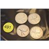 Image 1 : 4 x Canada silver quarters