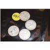 Image 3 : 4 x Canada silver quarters