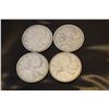 Image 2 : 4 x Canada silver quarters