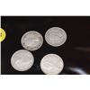 Image 3 : 4 x Canada silver quarters