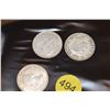 Image 2 : 3 Canada silver quarters