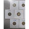 Image 2 : 7 Canadian silver dimes - 1919, 1936, 1939, 1962, 1964, 1965, 1966 - 10 cents