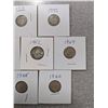 Image 3 : 7 Canadian silver dimes - 1919, 1936, 1939, 1962, 1964, 1965, 1966 - 10 cents