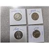 Image 1 : 4 Canadian silver quarters - 1937, 1938, 1939, 1967 - 25 cents