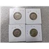 Image 4 : 4 Canadian silver quarters - 1937, 1938, 1939, 1967 - 25 cents