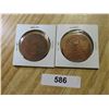 Image 2 : 2 - 1953 CORONATION COMMEMORtive medallions unc