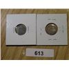 Image 1 : 1913 & 1917 CDN SILVER 5 CENT VF-UNC