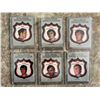 Image 1 : 1972 1973 OPC Hockey card lot of 6 player crests from 1st series wax packs. Excellent condition. Sha
