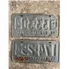 Image 2 : 1975 Sask Licence Plates. Lot of 2.