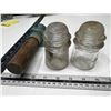 Image 2 : Glass Insulators with One Wooden Pee.