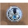 Image 3 : 2012 $3.00 September birthstone crystal swarovski, silver .9999.  COA and case.