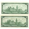 Image 2 : two uncirculated 1967 dollar bills