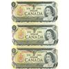 Image 1 : 3x 1973 canadian dollar bills