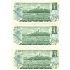 Image 2 : 3x 1973 canadian dollar bills