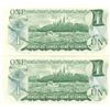 Image 2 : two 1973 canadian dollar bills