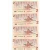 Image 3 : eight consecutive canadian $2 bills