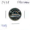 Image 1 : 1978 Canadian Specimen Nickel 5 Cents. Specimen-66.