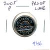 Image 1 : 2005P Canadian Nickel 5 Cents. P = Plated. Proof Like-65.