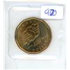 Image 1 : 1910 – 2010 Saskatchewan Roughriders Loonie Dollar. Brilliant Uncirculated. Housed in its o