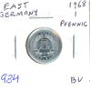 Image 1 : East Germany – DDR. 1968 1 Pfennig. Brilliant Uncirculated.