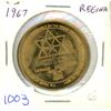Image 1 : 1967 Regina Trade Dollar. Commemorates the Centennial of Canada. BU.