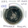 1982 St. John[x=#8217/]s, Newfoundland Trade Dollar. Discovery Dollar commemorates the voyage of Joh