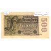 Image 1 : Germany. 1923 500 Million Mark Reichsbanknote. Inflationary money. VF+.