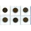 Image 2 : Set of 6 Canadian King George V Large Cents. Dates include 1912, 1916, 1917, 1918, 1919 & 1920. Coin