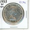 Image 1 : 1953 SF WL Canadian Silver Dollar.