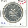 Image 1 : 1964 Canadian Silver Dollar.