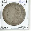 Image 1 : 1921S USA Morgan Dollar.