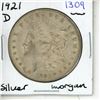 Image 1 : 1921D USA Morgan Dollar.