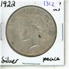 Image 1 : 1922 USA Peace Dollar.