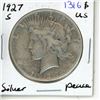 Image 1 : 1927S USA Peace Dollar.