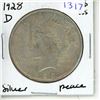 Image 1 : 1928D USA Peace Dollar.