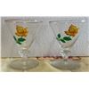 Image 2 : Canadian Oil Cloth and White Rose Promotional Glasses