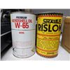 Image 1 : Rislone Oil Tin & Aeroshell oil tin - full