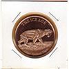 Image 1 : 1 OUNCE COPPER -  .999 FINE - THE ICE AGE - SABER TOOTHED TIGER