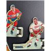 Image 3 : 1960's metal hockey game players 2 goalie, 7 forwards