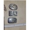 Image 3 : 4 Horse Shoes, 3 Belt Buckles, 2 Made in USA, 1 "Chambers Belt Co."