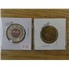 Image 1 : 2020 bill reid toonie and 1945-2020 UN charter loonie